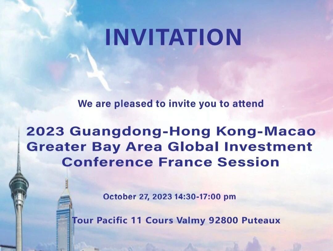Sino-French Greater Bay Investment Forum, October 2023
